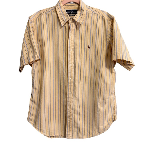 Ralph Lauren Other - Ralph Lauren Men's Yellow Striped Shirt size L